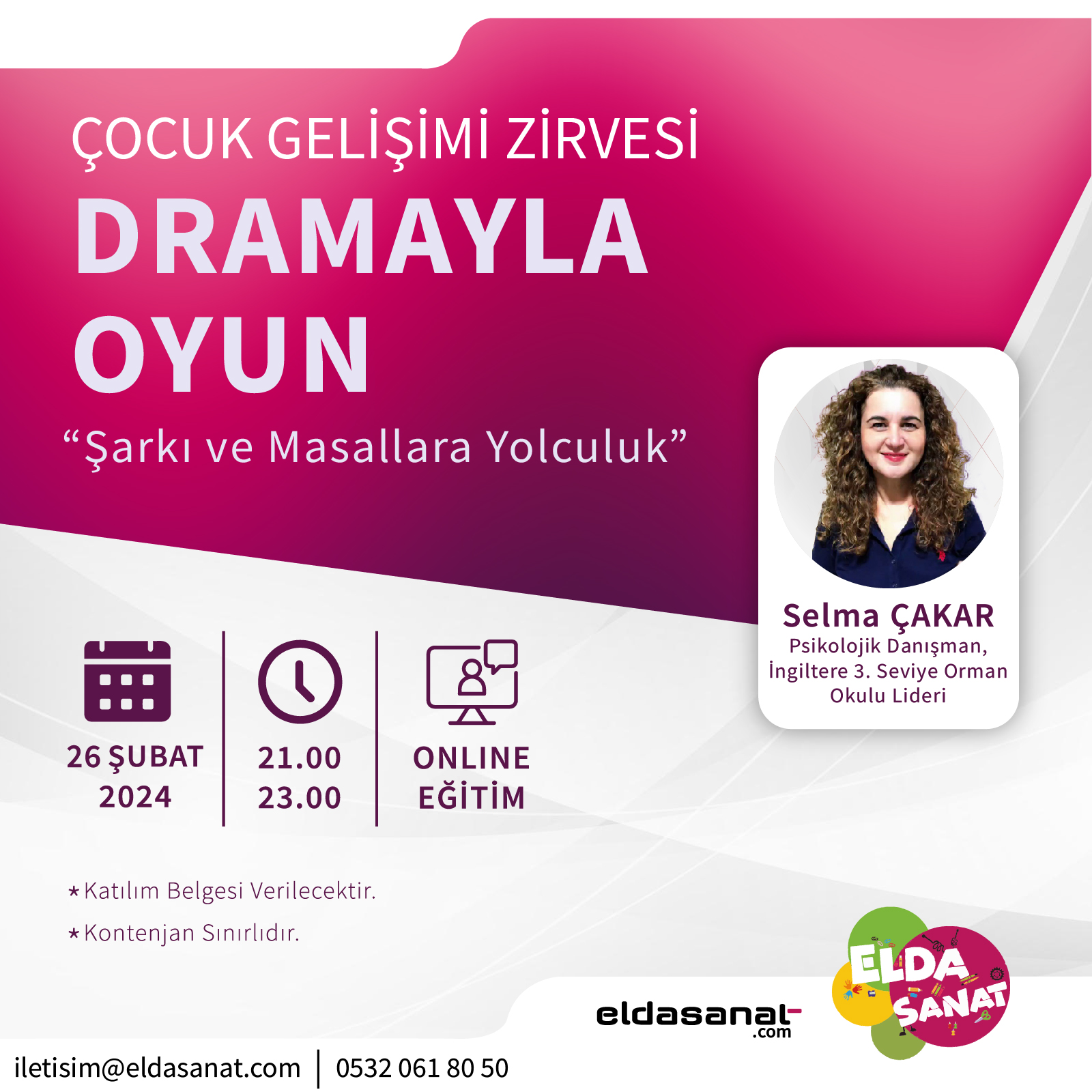 DRAMAYLA OYUN ŞARKI VE MASALA YOLCULUK EĞİTİMİ