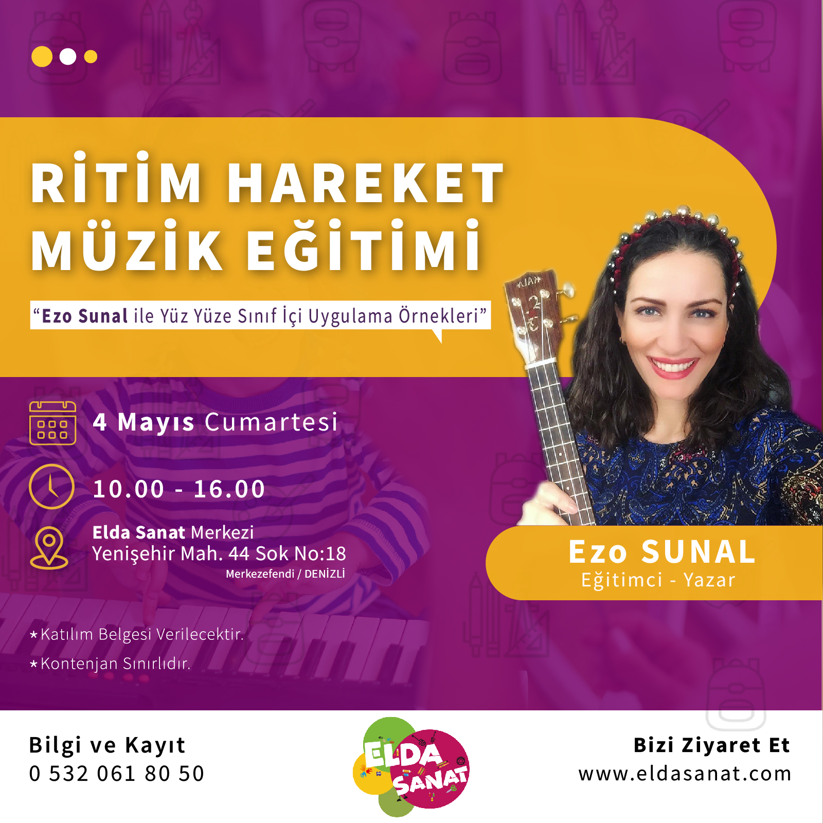 DENİZLİ EZO SUNAL İLE RİTİM HAREKET EĞİTİMİ