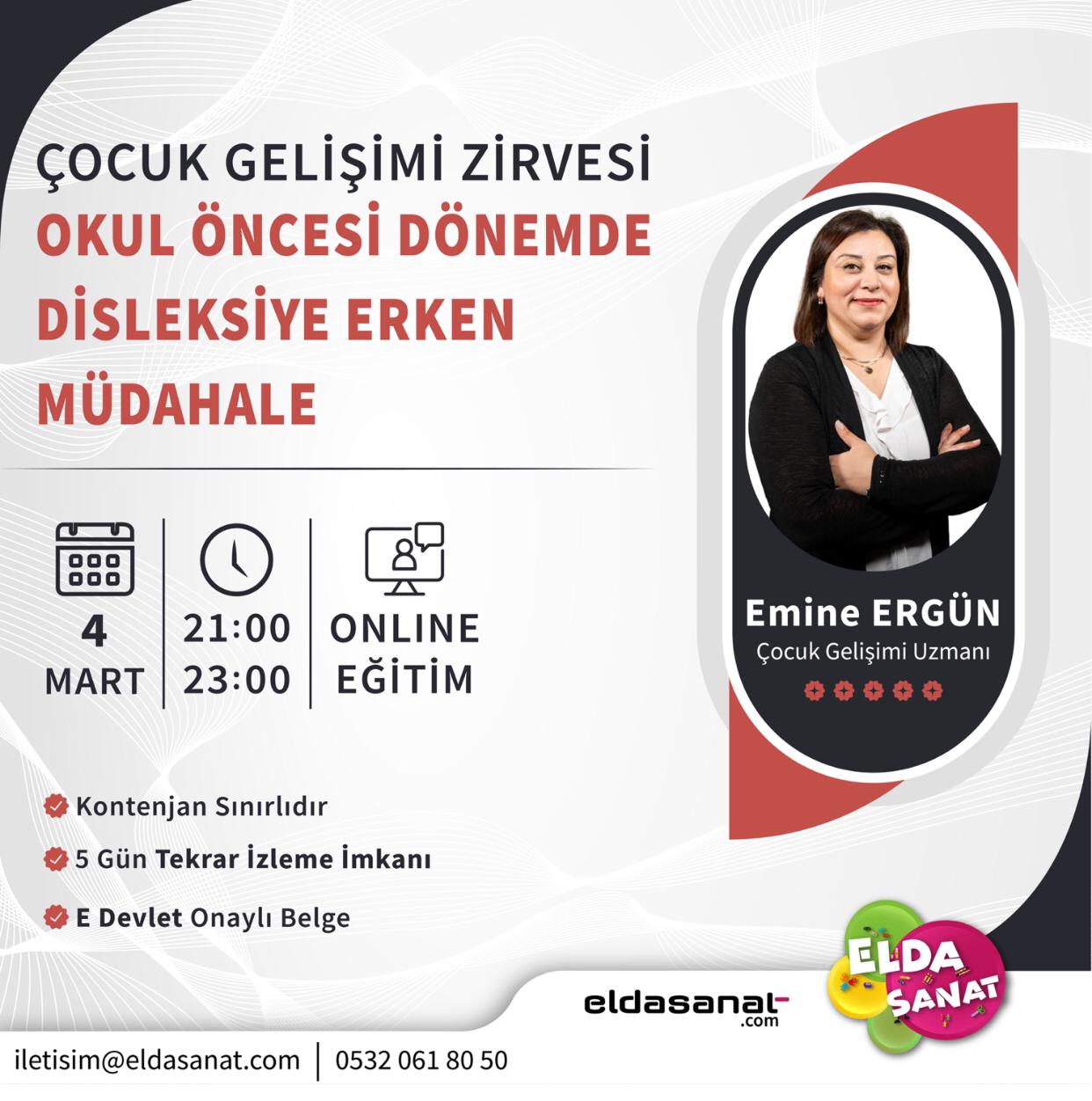 OKUL ÖNCEİ DÖNEMDE DİSLEKSİYE ERKEN MÜDAHELE EĞİTİMİ