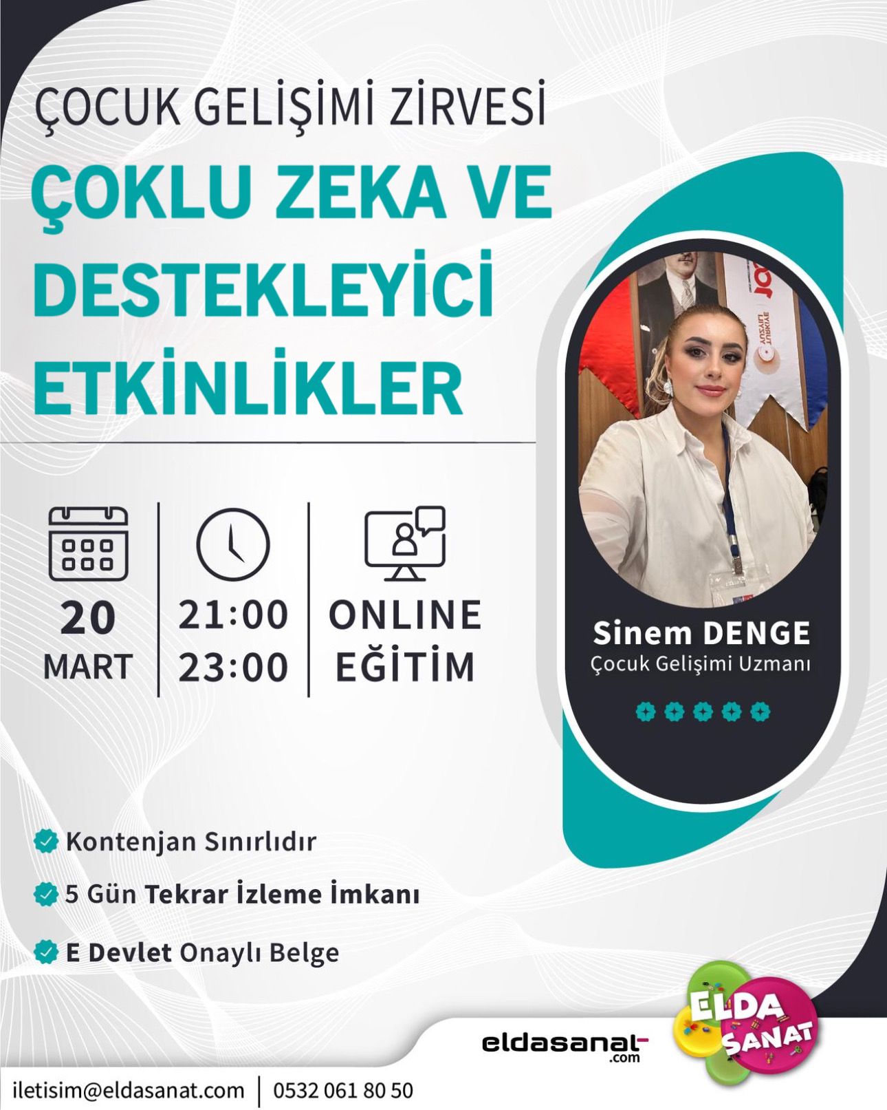 ÇOKLU ZEKA DESTEKLEYİCİ ETKİNLİKLER EĞİTİMİ