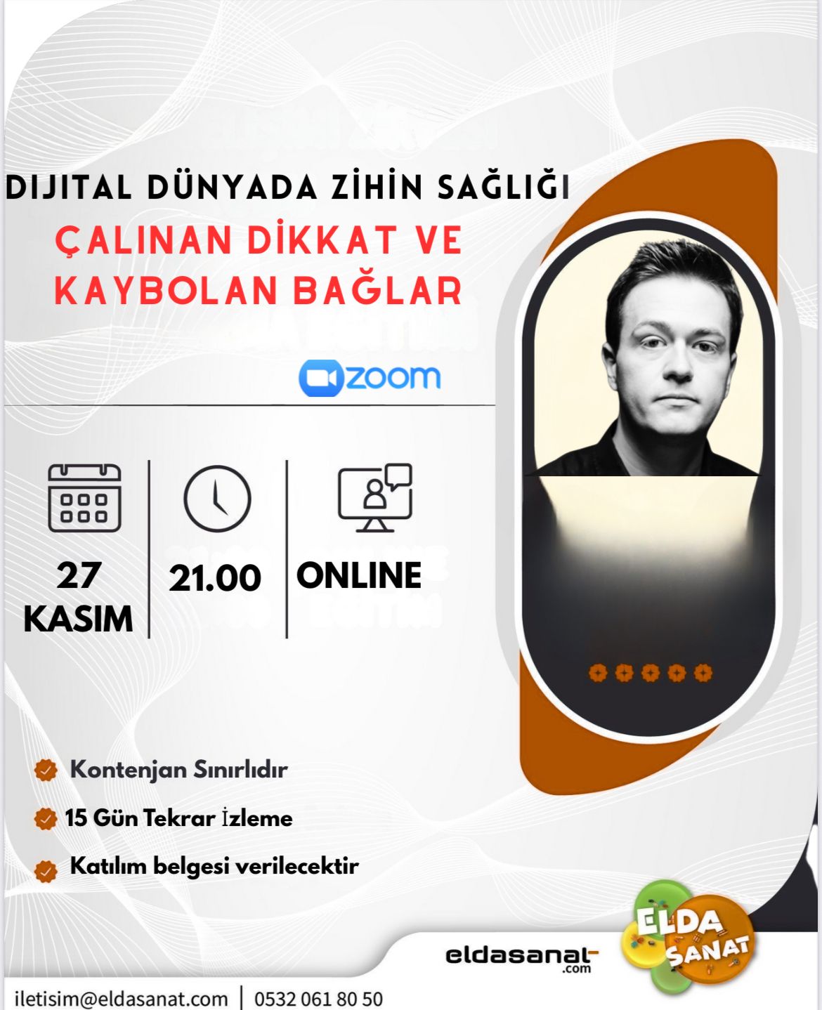 TÜRKİYE'DE İLK DEFA JOHAN HARİ İLE WEBİNAR
