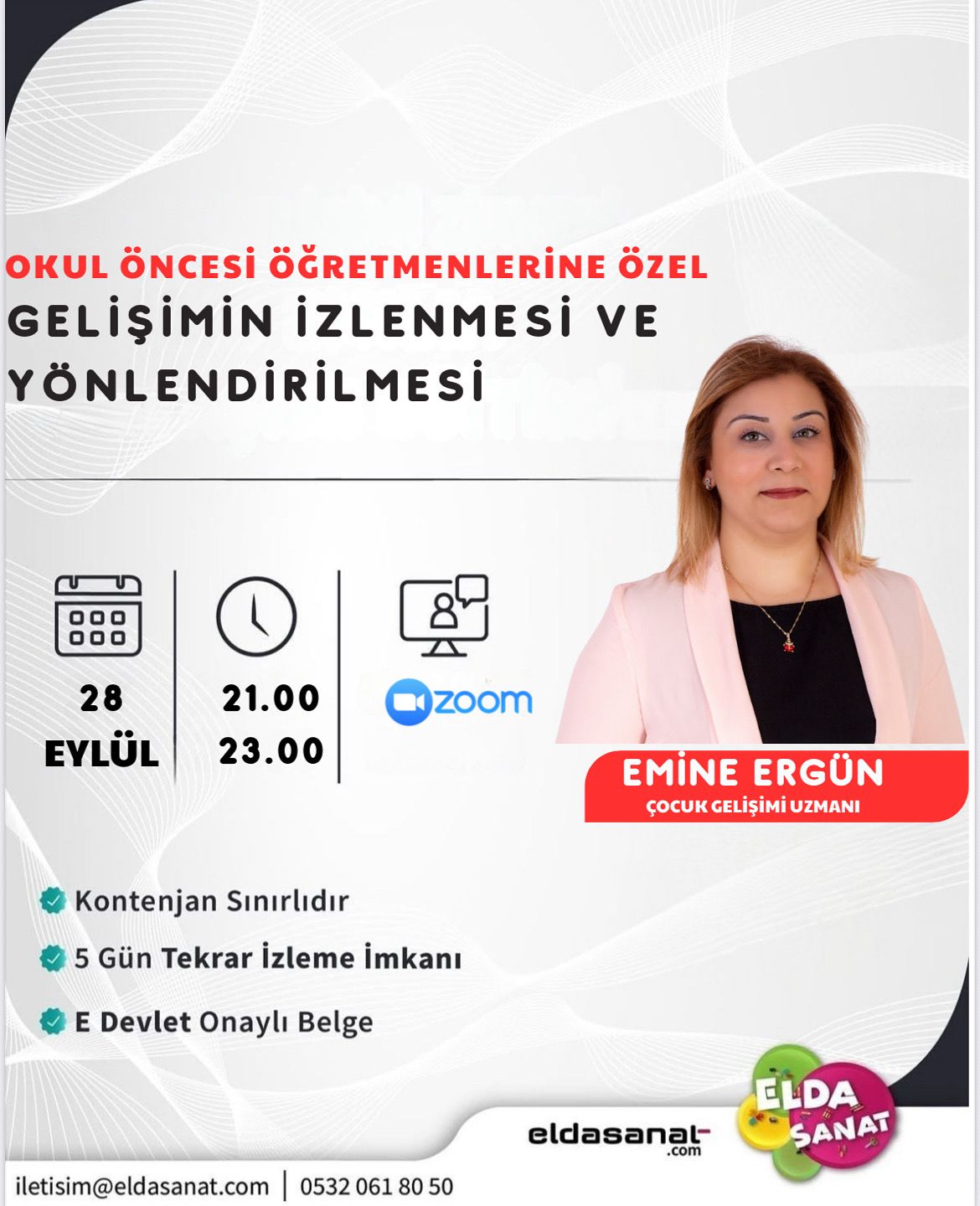 OKUL ÖNCESİ ÖĞRETMENLERİNE İÇİN GELİŞİMİN İZLENMESİ VE YÖNLENDİRİLMESİ SEMİNERİ