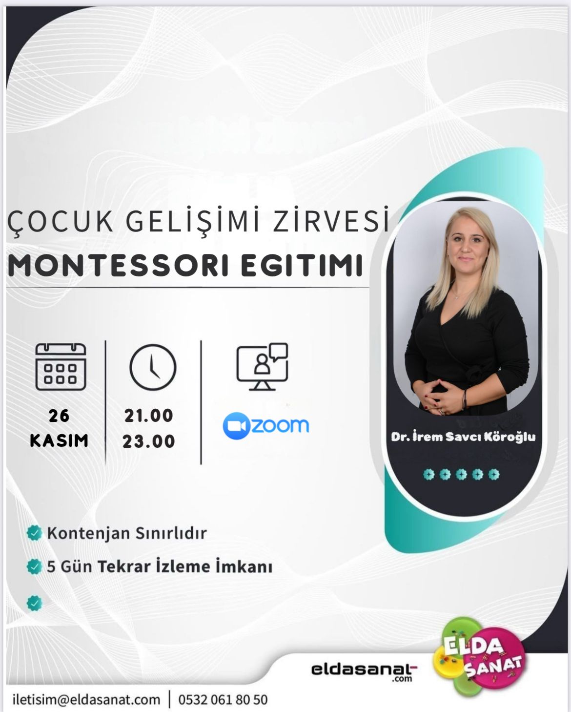 DR.İREM SAVCI KÖROĞLU İLE MONTESSORİ EĞİTİMİ