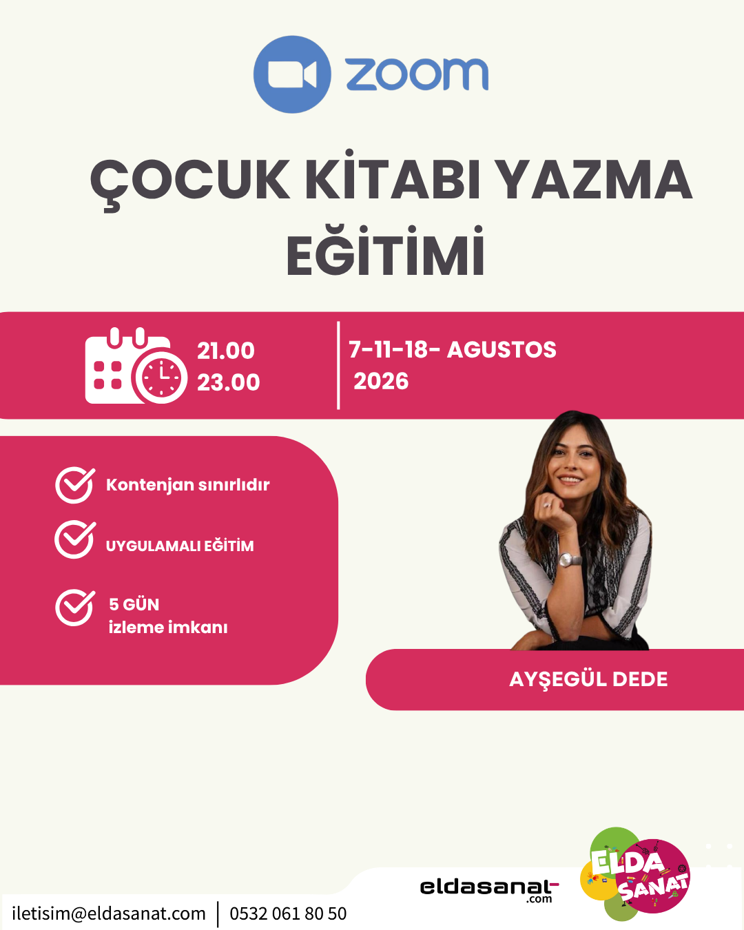 ÇOCUK KİTABI YAZMA EĞİTİMİ 2026 AGUSTOS 