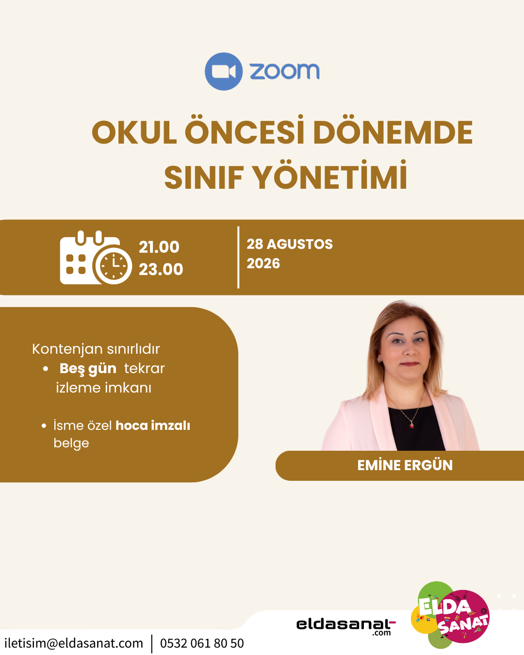 OKUL ÖNCESİ DÖNEMDE SINIF YÖNETİMİ 2026 AGUSTOS