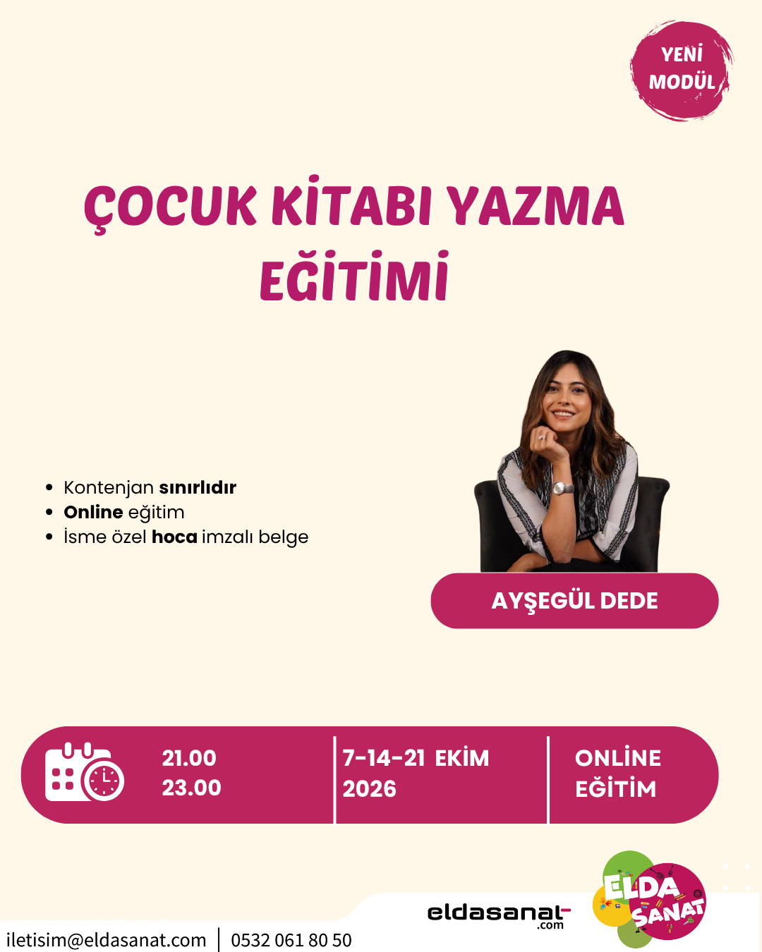 YENİ MODÜL ÇOCUK KİTABI YAZMA EĞİTİMİ